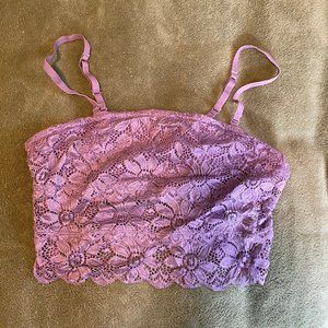 Lavender Lace Bandeau Bralette/Tank Size L